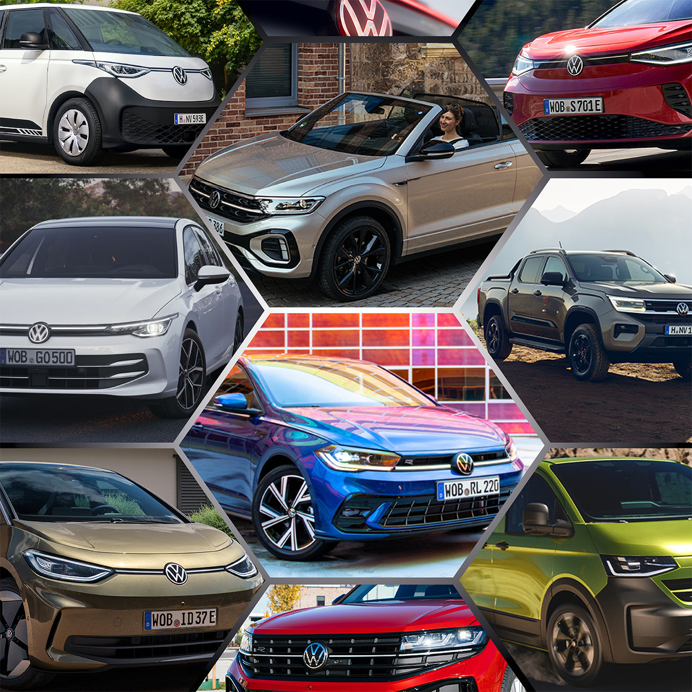 Collage verschiedener Fahrzeuge